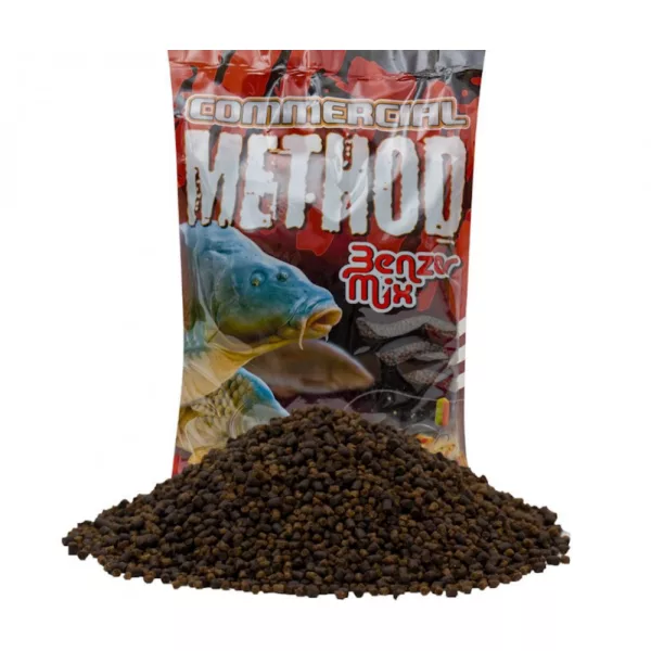 BENZÁR MIX KOMERCIALNA VABA BLACK HALIBUT ČRNA 800gr - Z ribjo moko