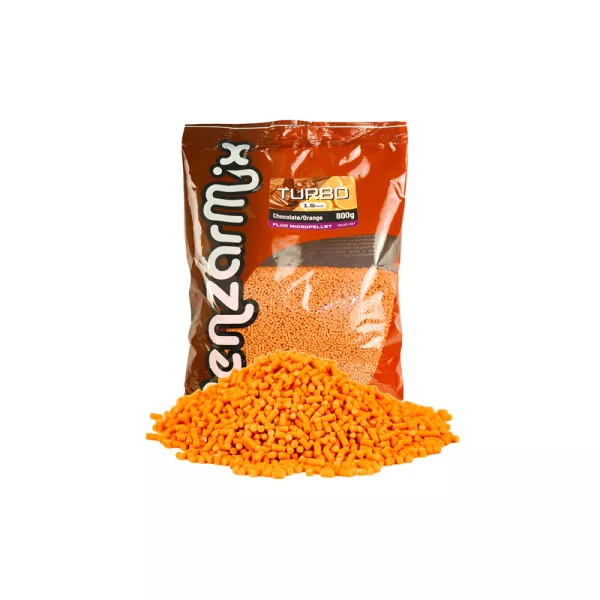 Benzár Mix Fluo Turbo Pelet Čokolada- pomaranča 1,5mm 800g