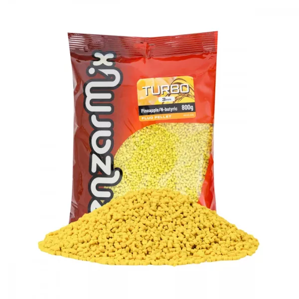 Benzar Fluo Turbo Pelet Ananas-Maslena kislina 3mm 800g