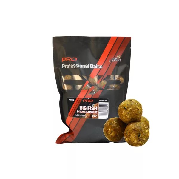 Carp Expert Pro Big Fish Premium Boilie Tutti-Frutti 24mm Etető Bojli 800gr