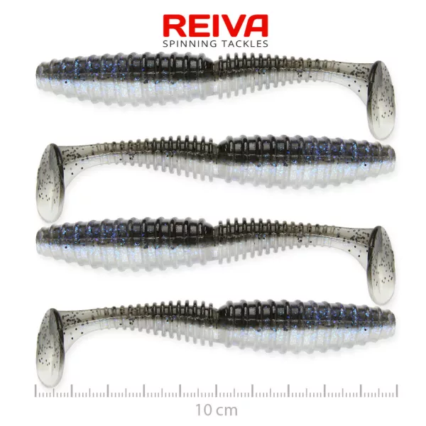 Reiva Zander Power Shad Magic Fish 10cm Plastična vaba 4 kosi
