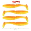 Reiva Zander Power Shad Shiny Orange 10cm Plastična vaba 4 kosi