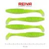 Reiva Zander Power Shad 10cm 7,05gr 4db/cs (Fluo Zeleni bleščice I.) Plastična vaba