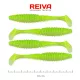 Reiva Zander Power Shad 10cm 7,05gr 4db/cs (Fluo Zeleni bleščice I.) Plastična vaba