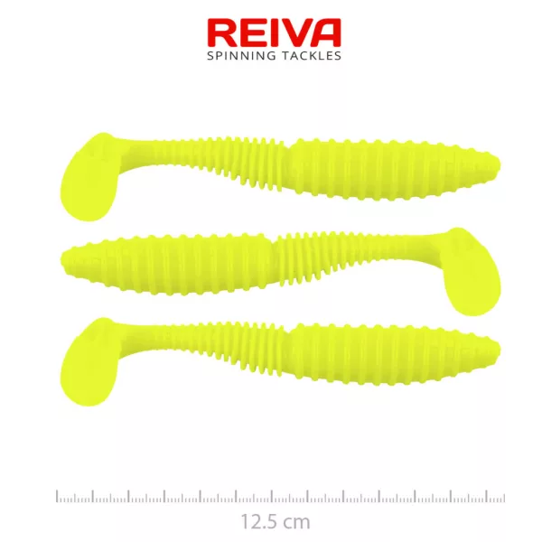 Reiva Zander Power Shad Lemonade 12,5cm Plastična vaba 3 kosi