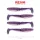 Reiva Zander Power Shad Purple Pearl 8cm Plastična Vaba 4 kosi