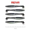 Reiva Zander Power Shad 8cm 3,18gr 5db/cs (Črno Srebrna) Plastična vaba