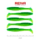 Reiva Zander Power Shad 8cm 3,18gr 5db/cs (Zeleni bleščice) Plastična vaba