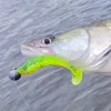 Reiva Zander Power Shad 8cm 3,18gr 5db/cs (Zeleni bleščice) Plastična vaba