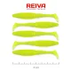 Reiva Zander Power Shad 8cm 3,18gr 5db/cs (Fluo Zelena) Plastična vaba