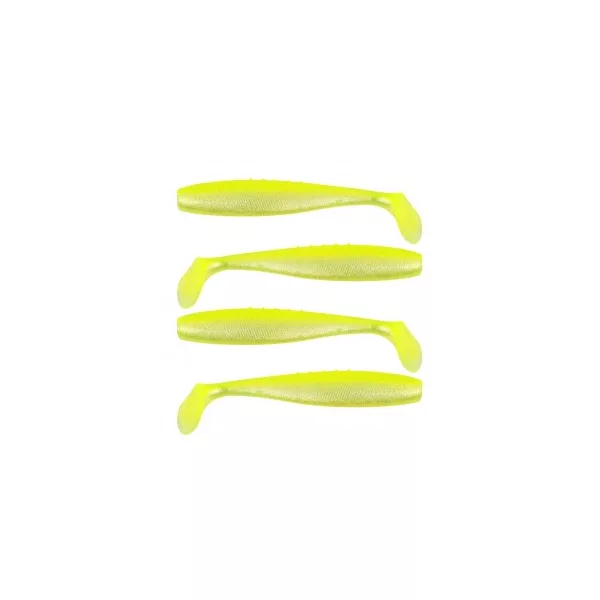 Reiva Flat Minnow Shad 10cm 4kos/pak (Rumeno-srebrna)