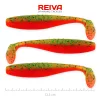 Reiva Flat Minnow shad 12,5cm 3kos/pak (Zeleno-Oranžne bleščice) Plastična vaba