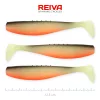 Reiva Flat Minnow shad 12,5cm 3kos/pak (Črno-Belo-Oranžna) Plastična vaba