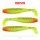 Reiva Flat Minnow shad 12,5cm 3kos/pak (Zeleno-Rdeče bleščice) Plastična vaba