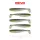 Reiva Flat Minnow shad 7,5cm 5kos/pak (Črno-Srebrne bleščice) Plastična vaba