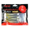 Reiva Flat Minnow shad 7,5cm 5kos/pak (Črno-Srebrne bleščice) Plastična vaba