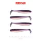 Reiva Flat Minnow Shad 7,5cm Purple Pearl Plastična Vaba 4 kosi