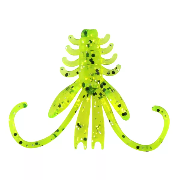 Reiva NYMPH 6cm 12kos/pak Fluo Zelene bleščice Plastična vaba