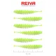 Reiva Tiny Worm Flash Chartreuse 6cm Plastična Vaba 6 kosi