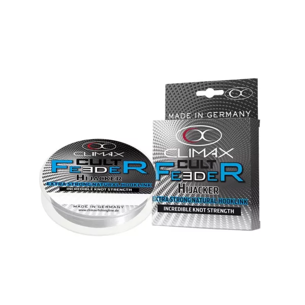 Climax Cult Feeder Hijacker Natural Hooklink 25m 0,26mm Monofil Előkezsinór