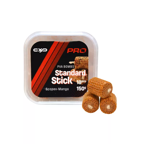 Carp Expert Pro Standard Bombs PVA Sticks Scopex-Mangó PVA Hurka 18db