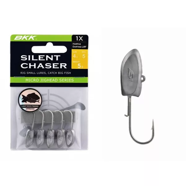 BKK Silent Chaser Microjig - Harpax Darting LRF 6#, 3g, 5 kosov/paket Jig glave