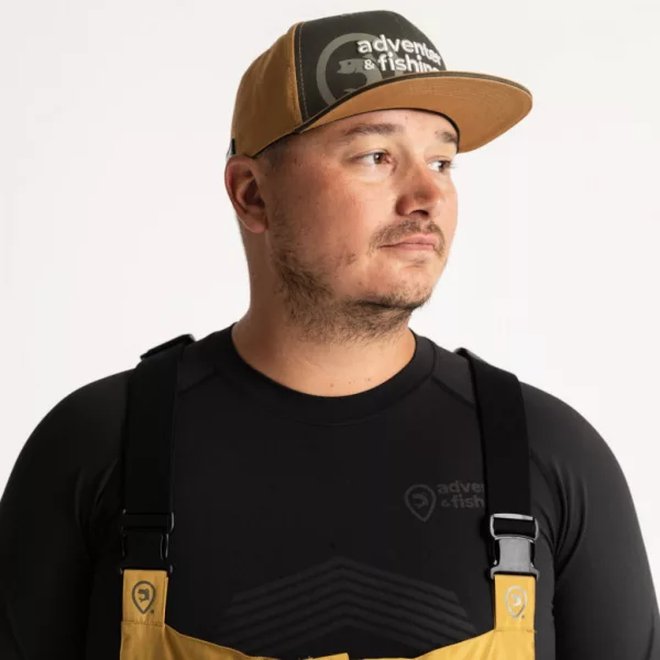 Adventer Fishing kapa Khaki z ravnim šiltom Baseball kapa