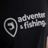 Adventer & Fishing Črna M Majica s kratkimi rokavi