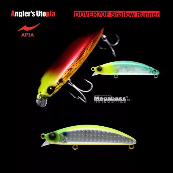 Apia Dover 70F Shallow Runner 70mm 8,5gr 12 LGH-Chart Back Vobler