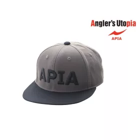 Apia Flat Cap sivo-črna polna kapa