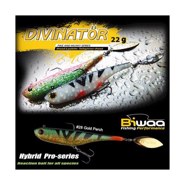 Biwaa Divinator Medium 18cm 35gr 30 Silver Zander Spinnertail 1db