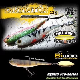   Biwaa Divinator Medium 18cm 35gr 51 Real Perch Spinnertail 1db