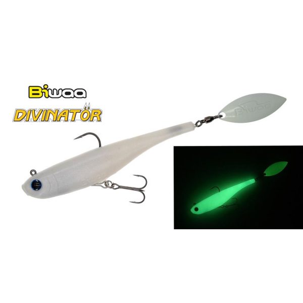 Biwaa Divinator Medium 18cm 35gr 104 UV White Spinnertail 1db
