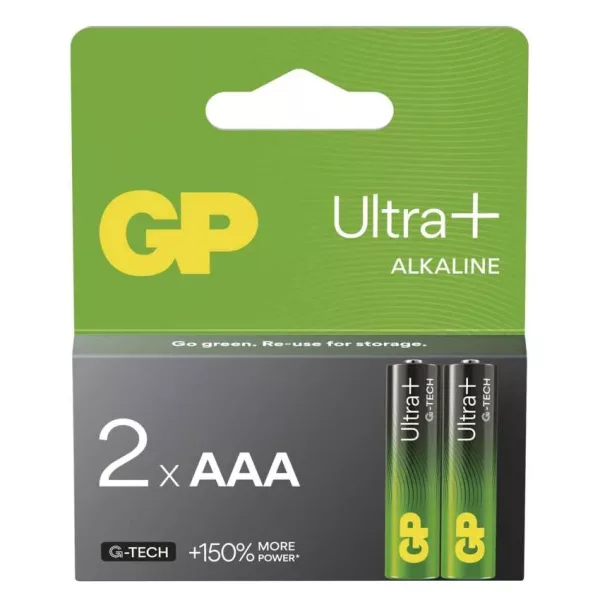 GP Alkalna baterija Ultra Plus AAA 2 kosa
