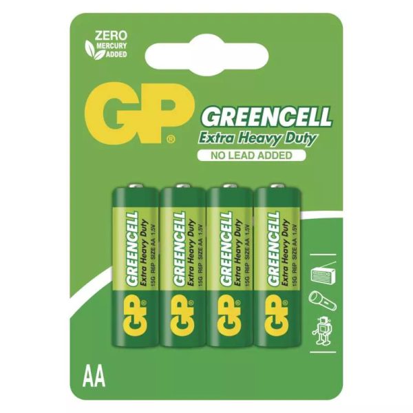 GP Greencell baterija AA 4 kosi/blister