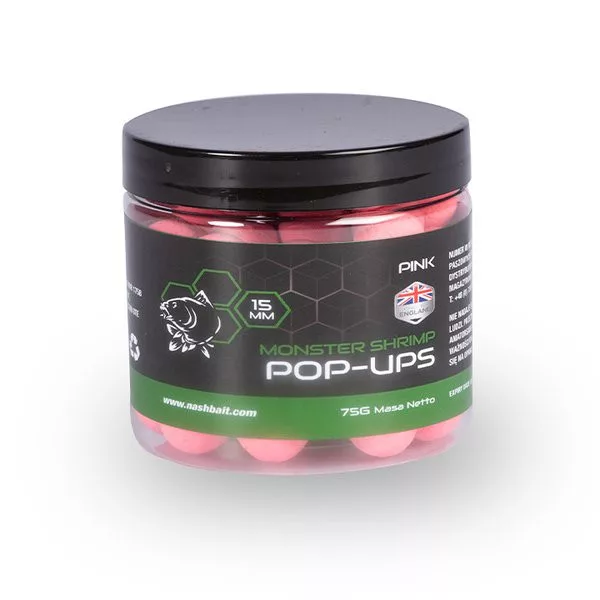 Nash Monster Kozice Roza 12mm Pop Up 75gr