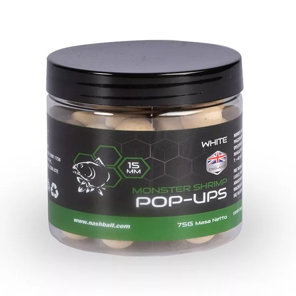 Nash Monster Kozice Bela 15mm Pop Up 75gr