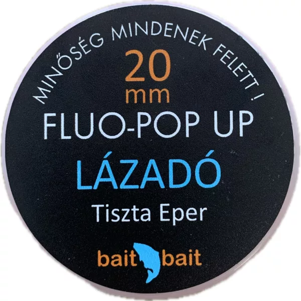 BaitBait Uporni Fluo Pop Up Bojla 20mm 50gr