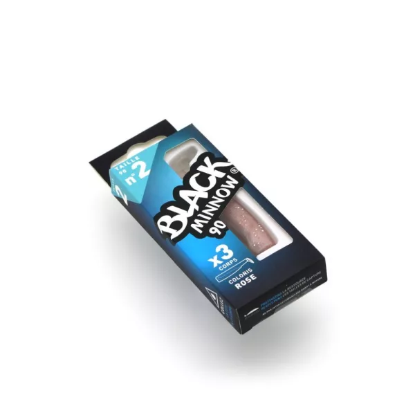 FIIISH 3 kosi 90 mm telo - barva Roza Plastična vaba