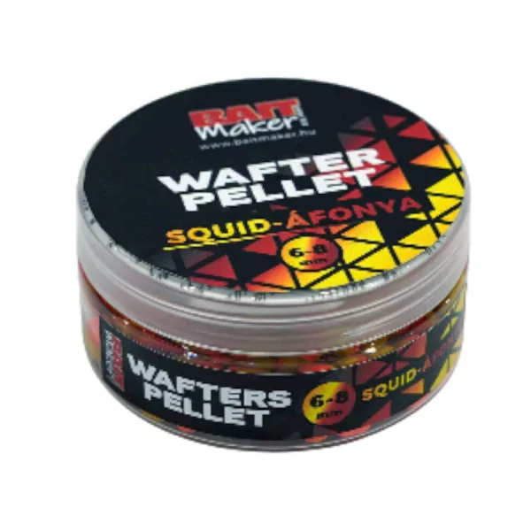 Bait Maker Wafters Pellet Squid-Áfonya 6-8mm Wafters 30gr