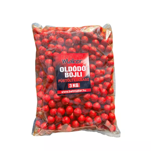 Bait Maker 24mm Füstölt Kolbász Oldódó Bojli 3kg