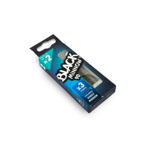 FIIISH 3 kosi 90 mm Black Minnow telo - barva Ghost Minnow Plastična vaba