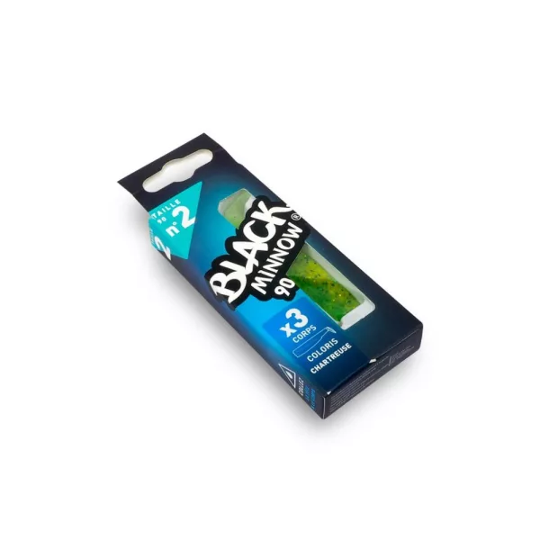 FIIISH 3 kosi 90 mm Black Minnow telo - barva Chartreuse Plastična vaba