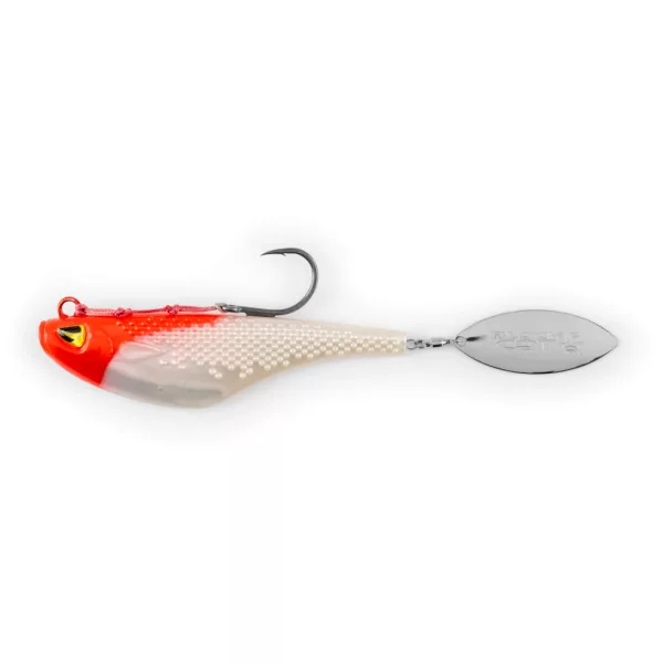 Black Cat Mad Flash Spin Tail Red Head 14cm 82gr Umetna vaba