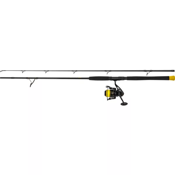 Black Cat Hard Core Combo Spin Rod 2,40m 20-200gr 2-delna Palica za vijačenje Black Passion FD 50 s kolutom in vrvico