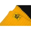Black Cat Yellow Bobble Hat Kapa z cofom
