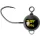 Black Cat Mega Fireball Black DG 6/0 100gr Jig glava