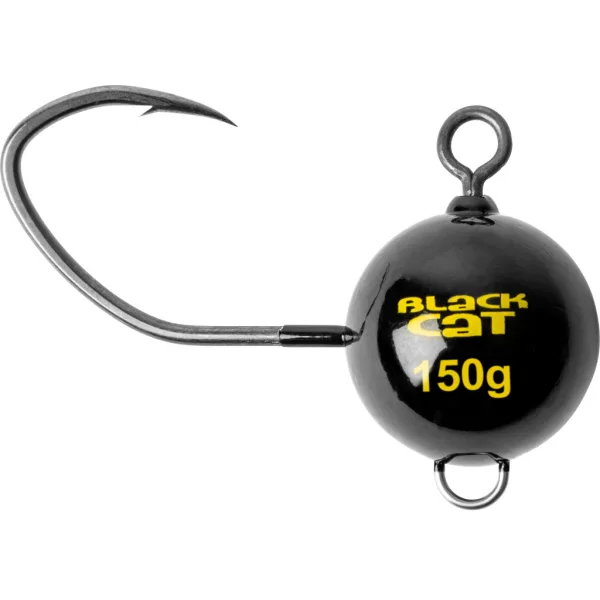 Black Cat Mega Fireball Black DG 8/0 150gr Jig glava