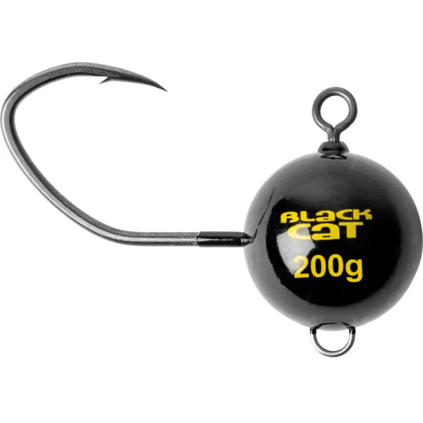 Black Cat Mega Fireball Black DG 10/0 200gr Jig glava