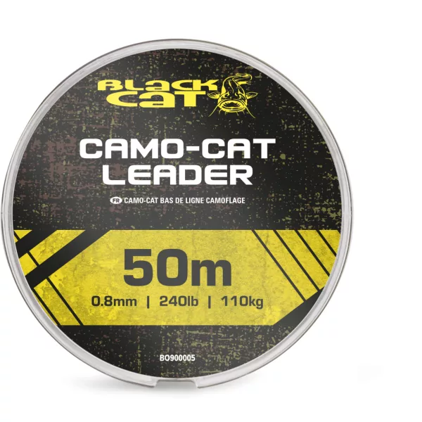 Black Cat Camo-Cat Leader 0,8mm 50m Fonott Előkezsinór